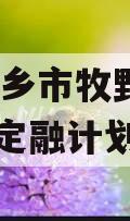 河南新乡市牧野发展2023年定融计划