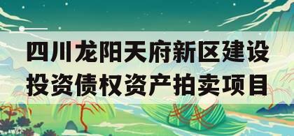 四川龙阳天府新区建设投资债权资产拍卖项目