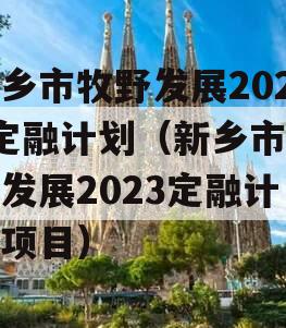 新乡市牧野发展2023定融计划（新乡市牧野发展2023定融计划项目）