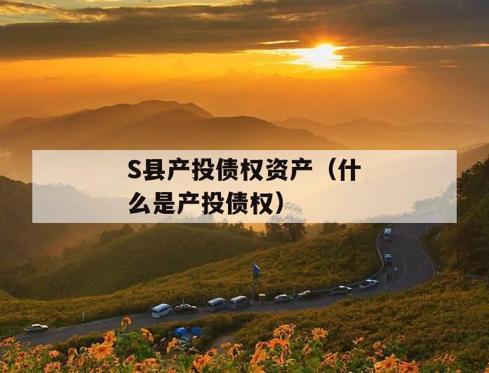 S县产投债权资产（什么是产投债权）