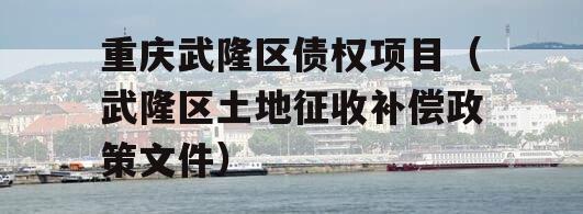 重庆武隆区债权项目（武隆区土地征收补偿政策文件）