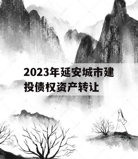 2023年延安城市建投债权资产转让