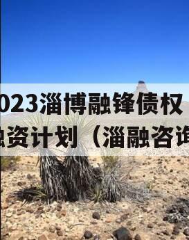 2023淄博融锋债权融资计划（淄融咨询）