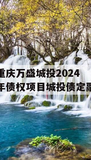 重庆万盛城投2024年债权项目城投债定融