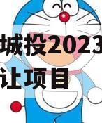 阆中城投2023年债权转让项目