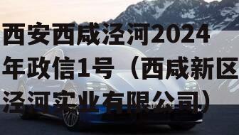 西安西咸泾河2024年政信1号（西咸新区泾河实业有限公司）