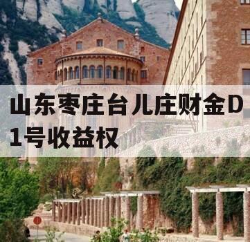 山东枣庄台儿庄财金D1号收益权