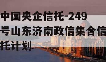 中国央企信托-249号山东济南政信集合信托计划