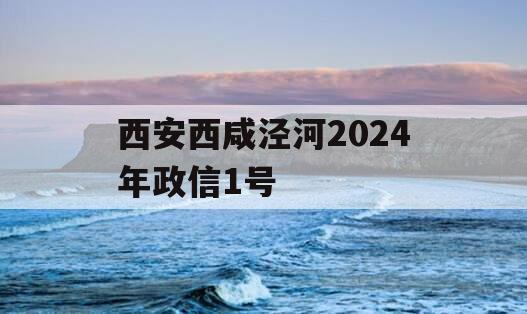 西安西咸泾河2024年政信1号