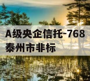 A级央企信托-768泰州市非标