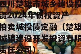 四川楚雄市城乡建设投资2024年债权资产拍卖城投债定融（楚雄城镇建设开发投资有限责任公司）