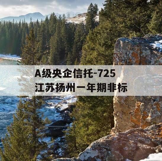 A级央企信托-725江苏扬州一年期非标