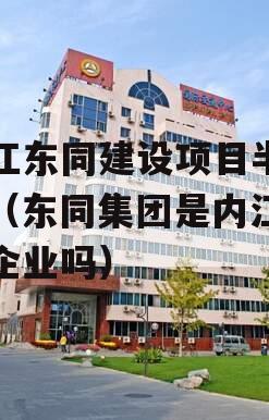 内江东同建设项目半年期（东同集团是内江平台企业吗）