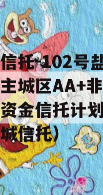 央企信托-102号盐城市主城区AA+非标集合资金信托计划（江苏盐城信托）