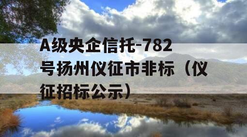 A级央企信托-782号扬州仪征市非标（仪征招标公示）