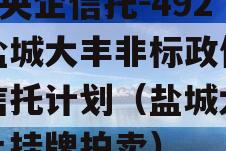 A类央企信托-492号盐城大丰非标政信集合信托计划（盐城大丰国土挂牌拍卖）