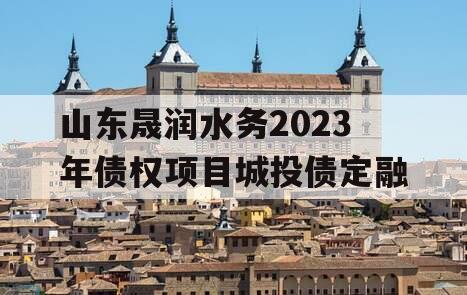 山东晟润水务2023年债权项目城投债定融