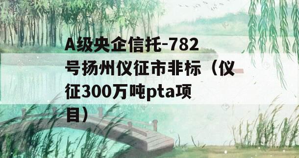 A级央企信托-782号扬州仪征市非标（仪征300万吨pta项目）