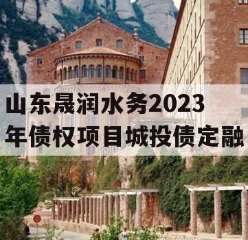 山东晟润水务2023年债权项目城投债定融