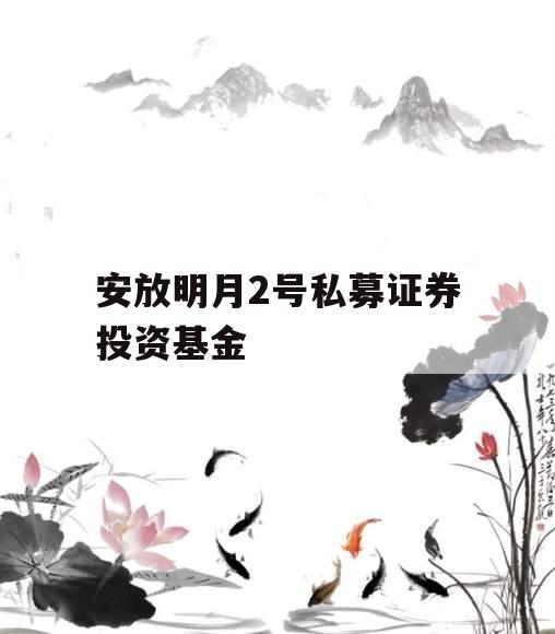 安放明月2号私募证券投资基金