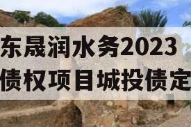 山东晟润水务2023年债权项目城投债定融