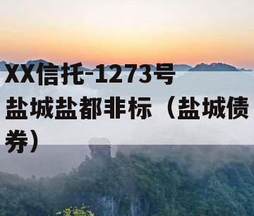 XX信托-1273号盐城盐都非标（盐城债券）