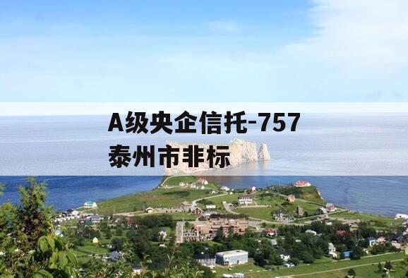 A级央企信托-757泰州市非标