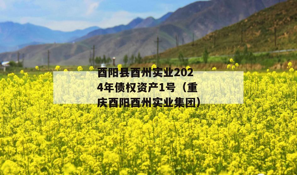 酉阳县酉州实业2024年债权资产1号（重庆酉阳酉州实业集团）