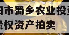 资阳市蜀乡农业投资开发债权资产拍卖