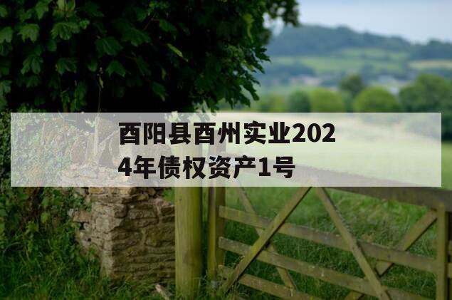 酉阳县酉州实业2024年债权资产1号