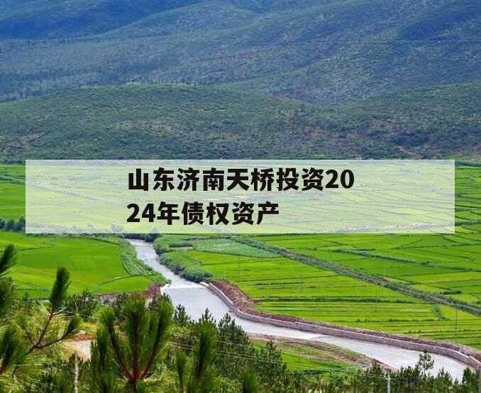 山东济南天桥投资2024年债权资产