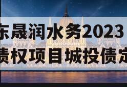 山东晟润水务2023年债权项目城投债定融