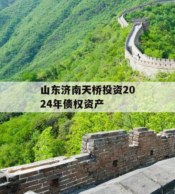 山东济南天桥投资2024年债权资产