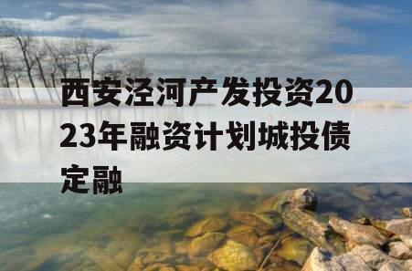 西安泾河产发投资2023年融资计划城投债定融