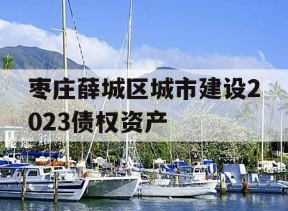 枣庄薛城区城市建设2023债权资产