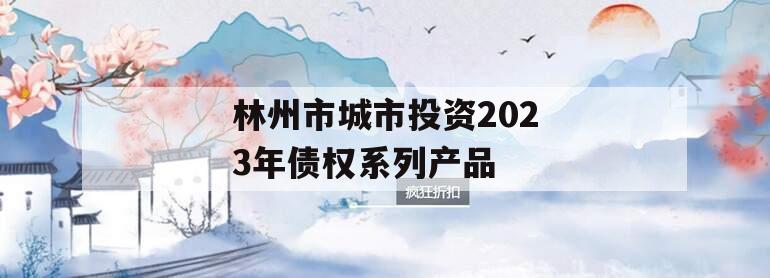 林州市城市投资2023年债权系列产品