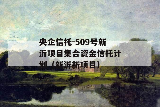 央企信托-509号新沂项目集合资金信托计划（新沂新项目）