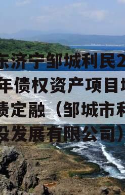 山东济宁邹城利民2024年债权资产项目城投债定融（邹城市利民城投发展有限公司）