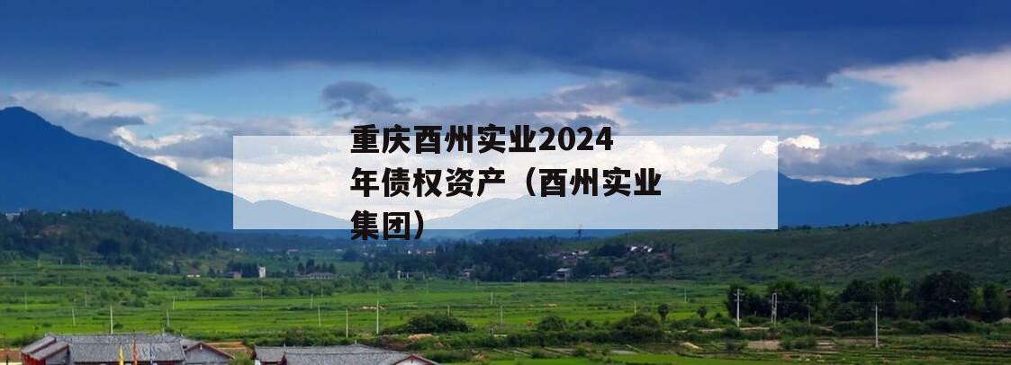 重庆酉州实业2024年债权资产（酉州实业集团）