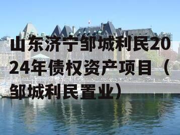 山东济宁邹城利民2024年债权资产项目（邹城利民置业）