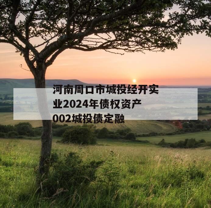 河南周口市城投经开实业2024年债权资产002城投债定融