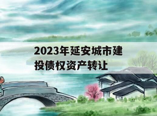 2023年延安城市建投债权资产转让