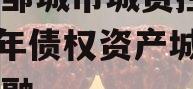 山东邹城市城资控股2024年债权资产城投债定融