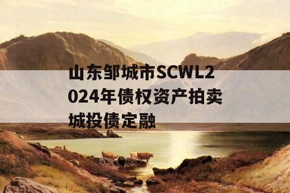 山东邹城市SCWL2024年债权资产拍卖城投债定融