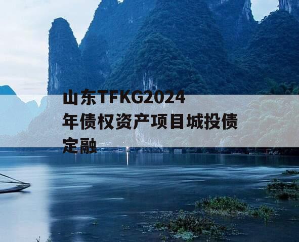 山东TFKG2024年债权资产项目城投债定融