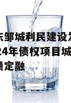 山东邹城利民建设发展2024年债权项目城投债定融