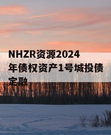 NHZR资源2024年债权资产1号城投债定融