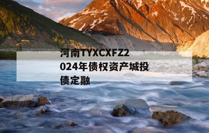 河南TYXCXFZ2024年债权资产城投债定融