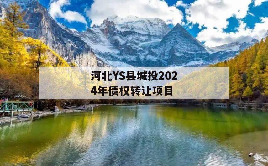 河北YS县城投2024年债权转让项目