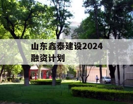 山东鑫泰建设2024融资计划